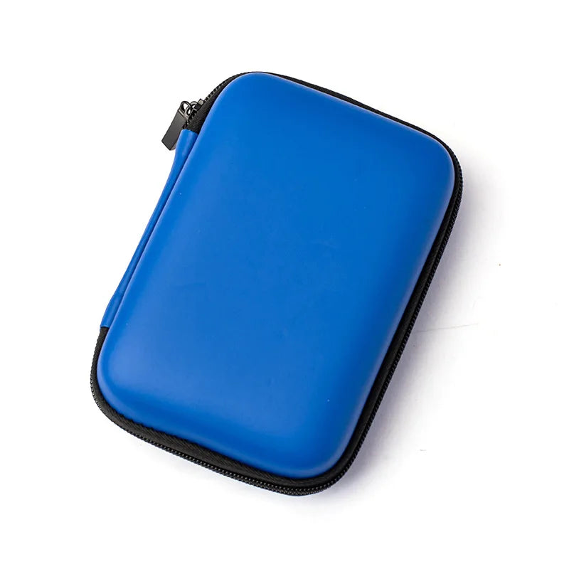 2.5-Inch Portable Hard Disk Storage Case with EVA Hard Shell for Electronic Equipment and Headset Accessories