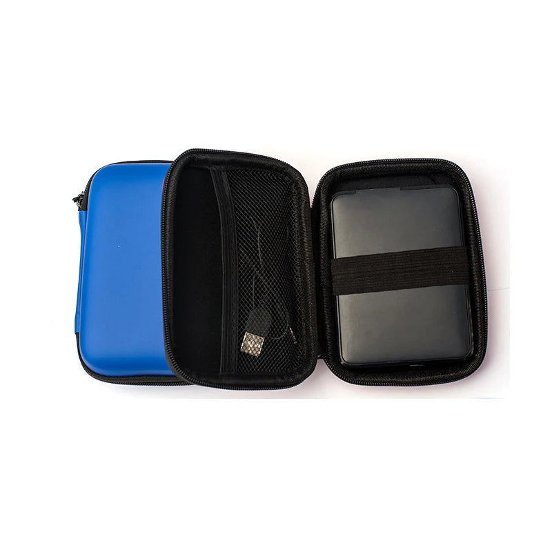 2.5-Inch Portable Hard Disk Storage Case with EVA Hard Shell for Electronic Equipment and Headset Accessories