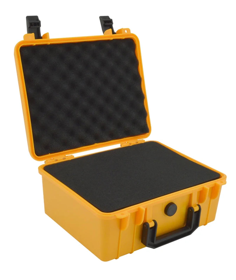 Professional ABS Plastic Safety Instrument Toolbox with Foam Insert - 280x240x130mm Outdoor Storage Case