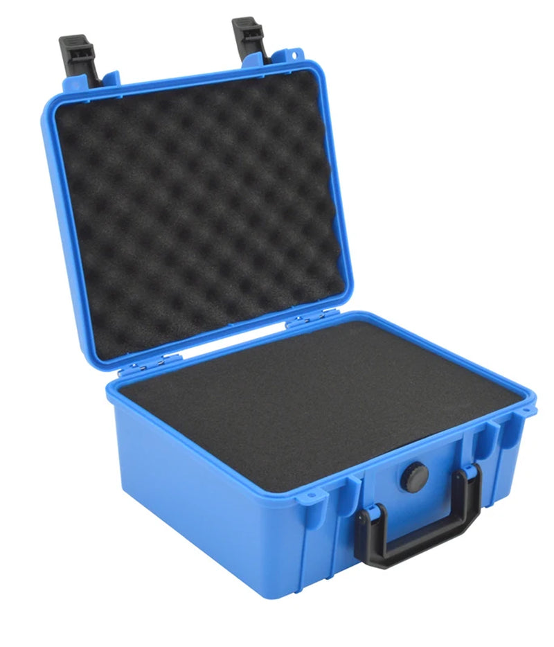 Professional ABS Plastic Safety Instrument Toolbox with Foam Insert - 280x240x130mm Outdoor Storage Case