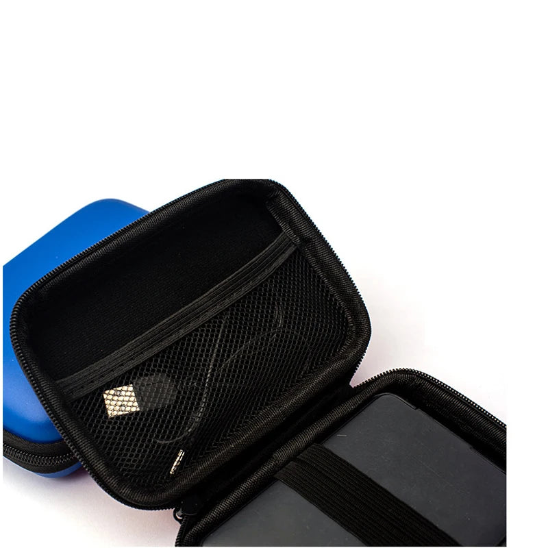 2.5-Inch Portable Hard Disk Storage Case with EVA Hard Shell for Electronic Equipment and Headset Accessories