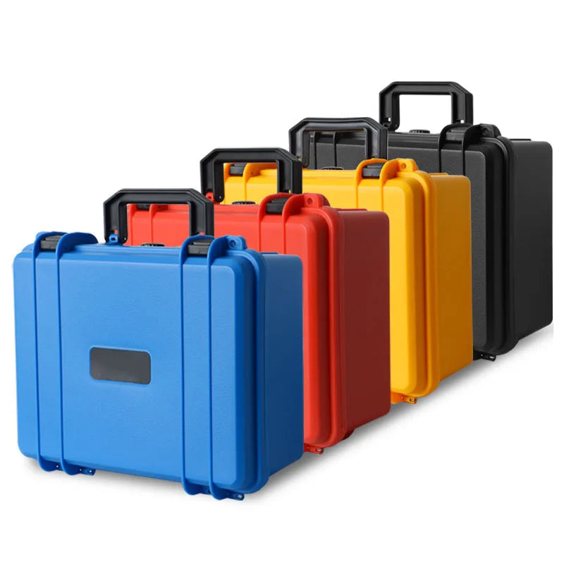 Professional ABS Plastic Safety Instrument Toolbox with Foam Insert - 280x240x130mm Outdoor Storage Case