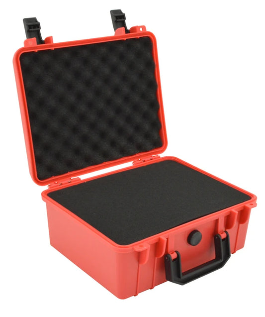 Professional ABS Plastic Safety Instrument Toolbox with Foam Insert - 280x240x130mm Outdoor Storage Case